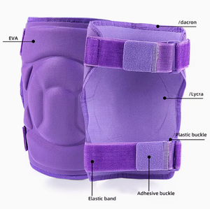 Genouillère réglable en éponge épaisse avec fermeture à enfiler, respirante, pour l'entraînement de volley-ball, toutes saisons, design unisexe - Product Image 3
