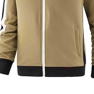Men's Athletic Tracksuit Set Full Zip Jacket Sweatpants Breathable Quick Dry Lightweight <b>Towel</b> Loop Casual Loose Fit Sports - Product Image 3