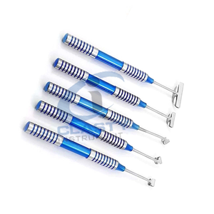 Kit d'instruments d'extraction dentaire en acier inoxydable, manuel, avec poignée moletée bleue, instruments chirurgicaux de classe I - Product Image 5