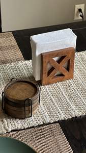 Porte-serviettes en bois, distributeur de serviettes pour tables, accessoires de cuisine et de bureau pour restaurants, décoration de salle à manger et de maison - Product Image 4