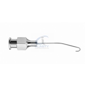 Cánula de irrigación con gancho Binkhorst 22G, instrumento de irrigación quirúrgica oftálmica de acero inoxidable, herramienta reutilizable para microcirugía ocular - Product Image 3