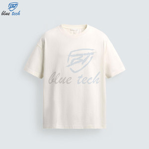 Camiseta de algodón de manga corta con cuello redondo para hombre, con estampado de letras en la parte delantera, estilo casual, tejido de punto tipo jersey. - Product Image 1
