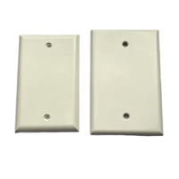 Plaque murale électronique ABS 1 poste, norme américaine, pour traitement audio/vidéo, blanc/noir/ivoire/amande, modèle 226P, conforme RoHS