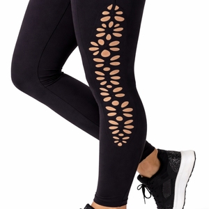 Women High Waist <b>Lace</b> Up Side Leggings Stylish Leggings For Active Everyday Fitness And Comfort Fit <b>Stretch</b> <b>Fabric</b> Leggings - Product Image 3
