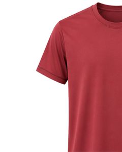 Manufacturer Custom <b>Red</b> Mens Quick Dry Sports T Shirt Breathable Polyester Gym Running Workout Activewear Plain Fitness Tee Top - Product Image 3