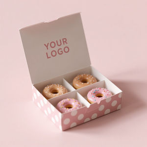 Cajas de Papel para Pasteles y Donas para Llevar, Cajas Desechables para Empacar Alimentos con Separadores - Product Image 1