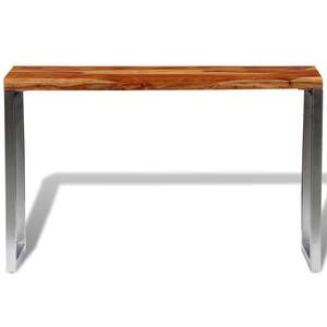 Table console en bois massif brun, durable, de taille moyenne, nouvelle collection de tables consoles - Product Image 2