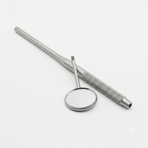 Miroir buccal dentaire double face anti-buée rhodium édition noire, instrument chirurgical manuel de classe I - Product Image 6