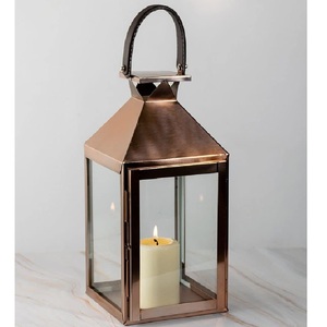 Elegante Farol Colgante de Metal Dorado de Diseño Moderno para Navidad, Decoración de Jardín, Ecológico, Duradero, Precio de Fábrica - Product Image 3