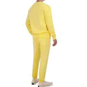 Conjunto deportivo de 2 piezas para hombre, con cuello redondo, para entrenamiento y correr, cortavientos, colores sólidos sencillos. - Product Image 3