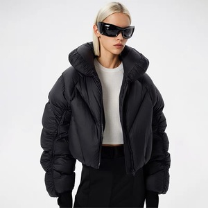 OEM Plus Size Full Zipper Waterproof Embroidered Womens Puffer <b>Jacket</b> Hood Warm Winter Outdoor Streetwear Bubble Design Custom - Product Image 4