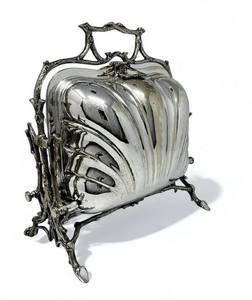 Silver Plated Folding Biscuit Box Fenton Brothers Engraved <b>Collapsing</b> Biscuit Barrel Holder Stand Airtight Dishwasher Safe Large - Product Image 5