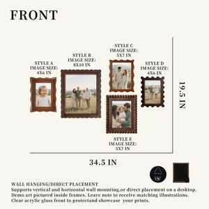 Cadre photo en bois artisanal écologique personnalisé en gros, support de présentation de table rustique décoratif pour boutiques de cadeaux, détaillants et usage domestique - Product Image 2