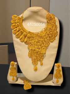 สร้อยคอเพชรทรงอินฟินิตี้แบบหนามเตย ชุบทอง 6 กรัม สำหรับงานหมั้นและงานแต่งงานของผู้หญิงแอฟริกัน ยี่ห้อ AWAIS HOUSE สไตล์ฮิปฮอป - Product Image 5