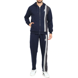 Survêtements pour hommes en molleton 100% coton, design personnalisé, nouveau design, motif uni, légers, avec fermeture éclair - Product Image 1