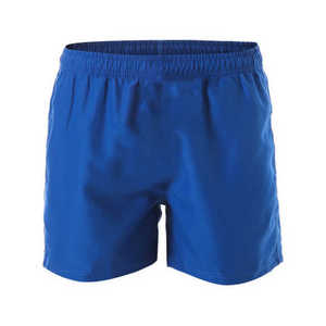 Shorts de Baño Unisex Azules Sólidos con Cintura Elástica Naranja, Secado Rápido, Estilo Vintage, Impermeables, Ecológicos, Casuales, Cintura Media, Tejidos - Product Image 5