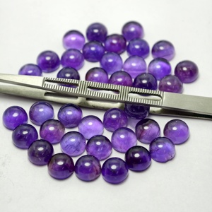 พลอยอเมทิสต์ธรรมชาติทรงกลมสีม่วงขนาด 4 มม. สำหรับทำเครื่องประดับ - Product Image 5