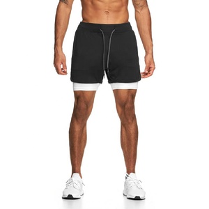 Pantalones Cortos Deportivos para Hombre, de Secado Rápido, Resistentes al Viento, Impermeables y Transpirables, de Algodón, para Gimnasio y Entrenamiento, con Cintura Elástica, Venta al Por Mayor - Product Image 1