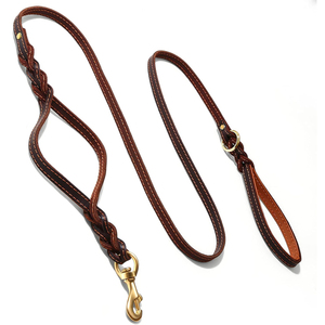 Reasonable Price Leather Dog Leash Competitive Price Leather Dog Leash Customized Color Leather Dog Leash - Product Image 1