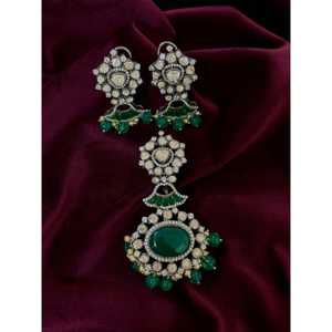 Ensemble de pendentif en argent 92,5 avec moissanite élégante de Sangeetha Jewellers, bijoux éblouissants avec des charmes envoûtants - Product Image 3