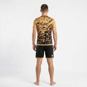 Breathable OEM Premium Quality Men's Soccer Uniform Short Sleeve Customized Logo Solid Color 100% Polyester Fabric Quick Dry - Product Image 6