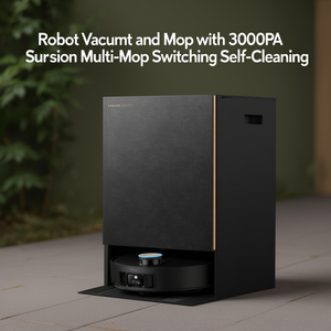 Robot Vacuum and <b>Mop</b> with 30000Pa Suction Multi-<b>Mop</b> Switching Self-Cleaning - Product Image 3