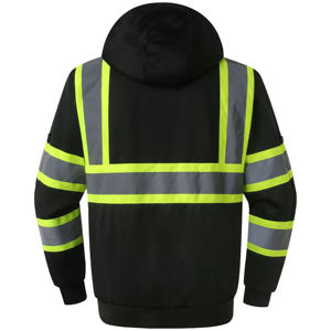 Vêtements de travail imperméables d'hiver pour les ouvriers, veste de sécurité mécanique pour hommes, vêtements de travail de construction personnalisés, veste de travail réfléchissante de sécurité - Product Image 3