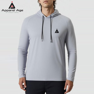 บริการ OEM ขายส่ง เสื้อฮู้ดออกกำลังกายผู้ชาย ดีไซน์สวย น้ำหนักเบา ระบายอากาศได้ดี ผลิตโดย APPAREL AGE INTERNATIONAL - Product Image 3