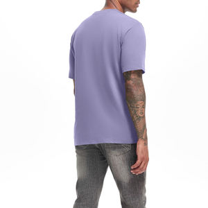 T-shirt Homme Léger 100% Coton Haute Qualité Coupe Slim Manches Courtes Respirant Séchage Rapide Col Ringer Vierge à l'Avant - Product Image 2