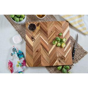 Planche à découper rectangulaire en bois rustique pour la cuisine, épaisseur 1,3 cm, facile à nettoyer - Product Image 4