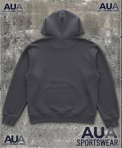 Sudadera con Capucha y Cierre de Cremallera para Hombre AUA, Corte Regular, Felpa de Algodón, Estilo Casual para Otoño - Product Image 2