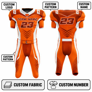 Camiseta de Fútbol Americano Personalizada para Hombre, Sublimada, Transpirable, de Poliéster, Cuello en V, Manga Corta, Número de Equipo 23 - Product Image 6