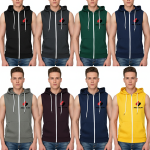 Men <b>Zip</b> <b>Up</b> Hoodie Polyester Casual Sweatshirt Soft Fleece Hooded <b>Jacket</b> Plain Design Wholesale Unisex Hoodie - Product Image 4