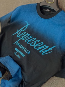 เสื้อยืดสตรีทแวร์พิมพ์ลายไล่เฉดสีแบบสเปรย์สั่งทำพิเศษ คุณภาพสูง ทรงโอเวอร์ไซส์ พิมพ์ลายกราฟิกด้วยเทคนิคแอร์บรัช ไหล่ตก - Product Image 2