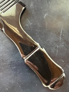 Peigne démêlant artisanal moderne en corne de buffle naturelle, forme naturelle, cadeau de mariage, décoration intérieure, objet de collection - Product Image 4