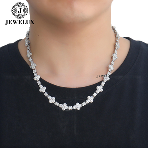 Jewelux <b>Statement</b> <b>Necklace</b> 22K Gold Plated Moissanite Cross Link Chain Luxury Unisex Everyday Wear From Indian Supplier - Product Image 4