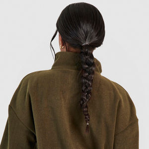 เสื้อฮู้ดดี้ขนเท็ดดี้แบบโอเวอร์ไซส์  รักษ์โลก  คอตั้ง  ซิปครึ่งตัว  สำหรับผู้หญิง  ลดราคาพิเศษ - Product Image 2