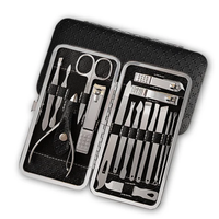 Nouveau Kit Complet d'Outils de Manucure 16-en-1 en Acier Inoxydable de Haute Qualité 2026 avec Étui pour Professionnels