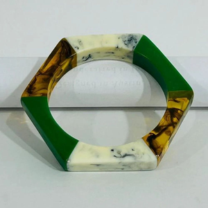 Stylish Resin Jewelry Vintage Handmade Round Bangles for Women FAIZA CRAFT FC-7196 Fashion Elegant Party Style Micro Insert - Product Image 2
