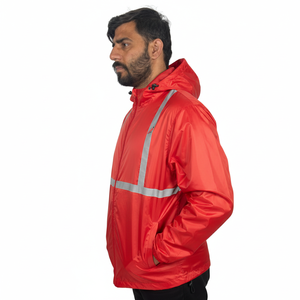 Veste coupe-vent respirante de haute qualité pour homme, avec logo personnalisé, légère, imperméable, pour le sport et les activités de plein air. - Product Image 5