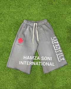 HSI ODM/OEM <b>Men's</b> <b>Red</b> Solid 100% Cotton Front Logo Mid Waist Elastic Casual Bermuda <b>Shorts</b> - Product Image 2