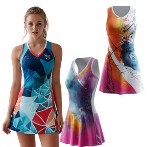 Custom Sublimated Design Women Netball Dresses Women Custom Netball Dress Breathable Netball Dress Women's - Product Image 1
