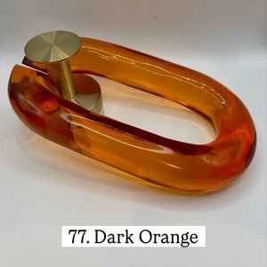 Dark Grey Acrylic Resin Chain Links Ornament For <b>Coffee</b> <b>Table</b> Bookshelf Cabinet Office Desktop Living Room Interior Sculpture - Product Image 2