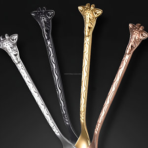Premium Quality Giraffe Head Handle Handmade <b>Coffee</b> <b>Spoon</b> - Product Image 5