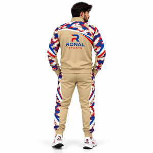 Conjunto Deportivo de Manga Larga con Estampado de Camuflaje, Transpirable, de Poliéster, para Primavera, Premium, Elegante, Cómodo, de Calidad, a la Moda - Product Image 4