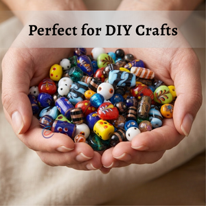 Cuentas de Vidrio Hechas a Mano con Técnica Lampwork, Formas Mixtas, Varios Tamaños 8mm-20mm |   Caja de Cuentas Sueltas Multicolores de 8 Pulgadas para Hacer Joyería DIY - Product Image 4