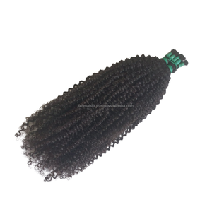 Bulk Hair 100% Human Remy Hair Extensions Cuticle Aligned Kinky Curly Soft Shiny <b>Tangled</b>-Free Indonesian Natural Hair Bundles - Product Image 4