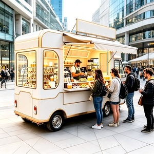 Chariot mobile sur mesure avec friteuse à mini-corn-dogs et sauce au miel et au <span class=keywords><strong>moutarde</strong></span> pour parcs d'attractions - Product Image 2