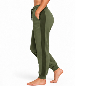 Pantalons de jogging pour femmes en tissu molletonné de coton, marque privée OEM ODM, pantalons de fitness, vente en gros, fabricant d'articles de sport, directement de l'usine - Product Image 2