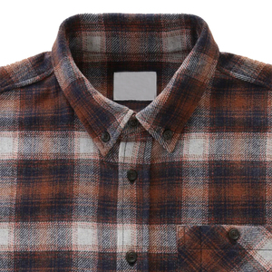 Camisas de Franela de Invierno para Hombre con Botones, Diseño OEM, Impresión Personalizada, Venta al Por Mayor - Product Image 4